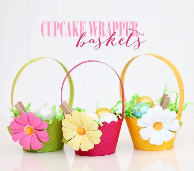 12 Super Clever DIY Easter Basket Crafts: Cupcake Wrapper Easter Basket