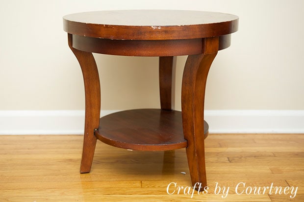 Easy Side Table Makeover: Fun with Chalk Paint-Before