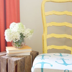 How to Thrift Store Chair Makeover - Nautical Style