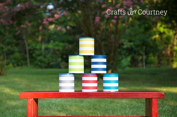 Outside Activity: Fun DIY Can Toss Game for Kids!