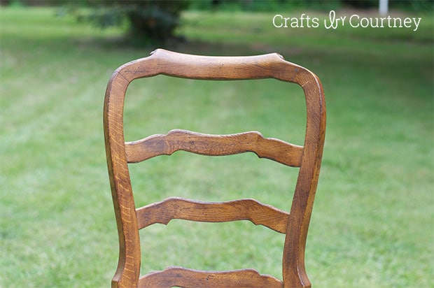Thrift Store Chair Makeover - Nautical Style
