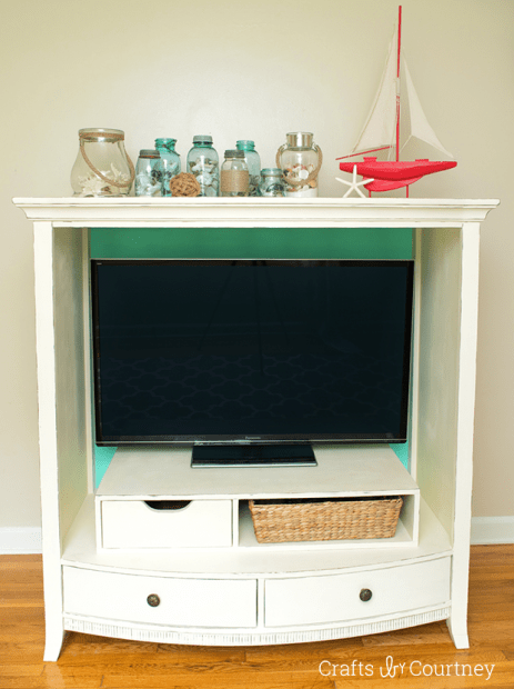 Annie Sloan Chalk Paint Makeover: Complete Entertainment Center Makeover