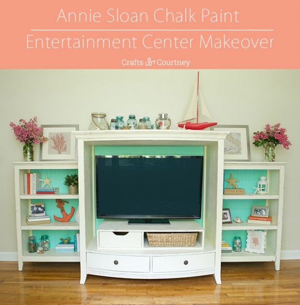 Annie Sloan Chalk Paint Makeover Complete Entertainment Center Reveal