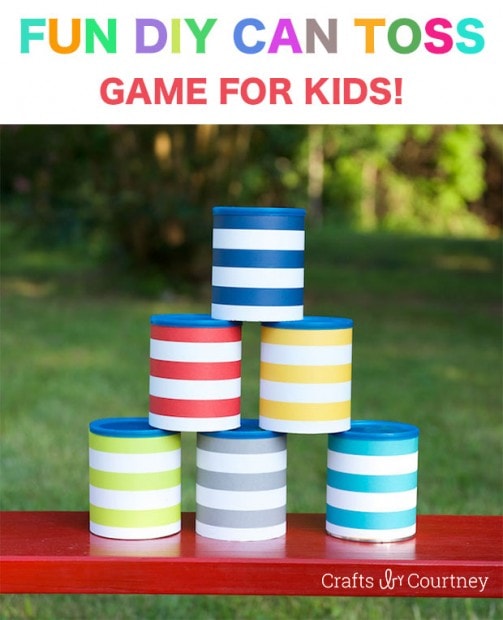 Summer Idea: Fun DIY Can Toss Game for Kids!