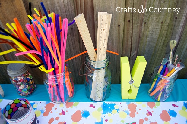 Easy DIY Kids Art Themed Birthday Party