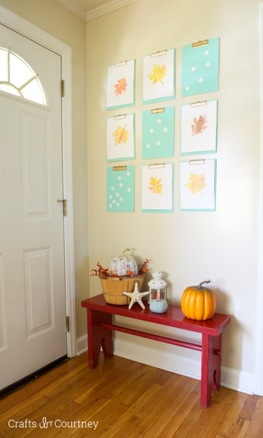 DIY Clipboard Makeover for Fall - Crafts by Courtney