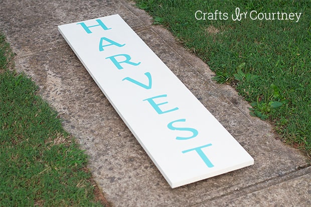 Giant DIY Harvest Sign: Getting Coastal with Fall