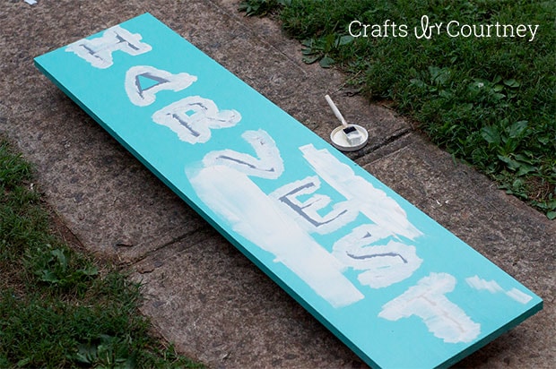 Giant DIY Harvest Sign: Getting Coastal with Fall