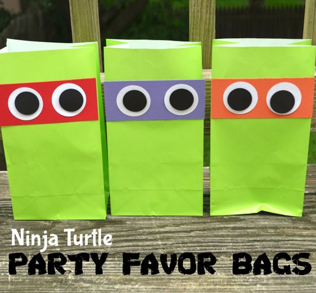 Teenage Mutant Ninja Turtles party favor bags
