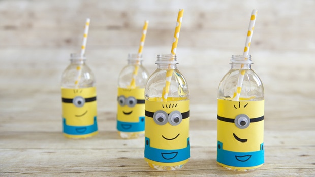 DIY Party Supplies: Despicable Me Minion Water Bottle Labels