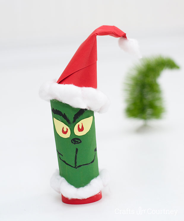 Toilet Paper Roll Grinch - Fun Crafts for Christmas