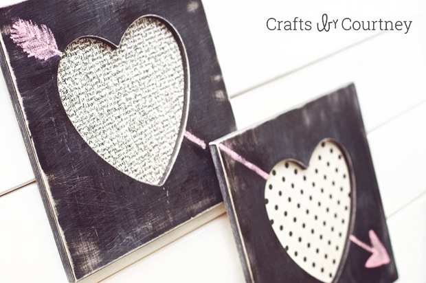 How-to Craft: PB Kids Inspired DIY Valentine Heart Chalkboard Frames
