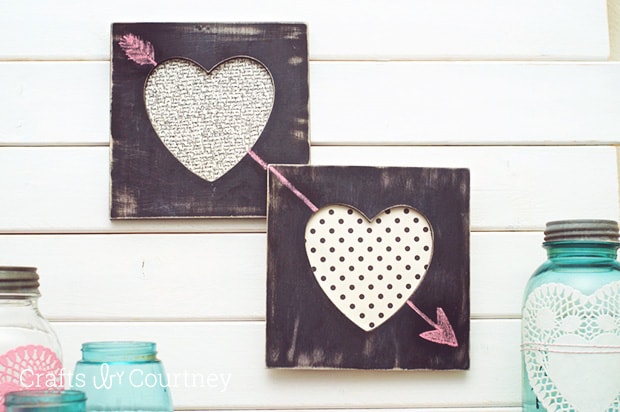 How-to Craft: PB Kids Inspired DIY Valentine Heart Chalkboard Frames