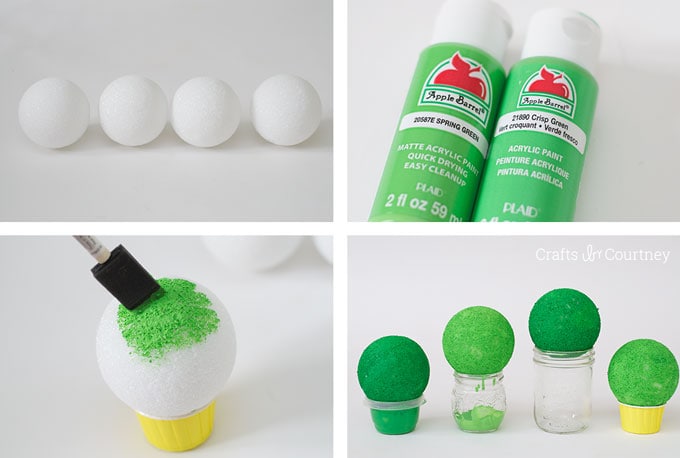The Very Hungry Caterpillar Birthday Centerpiece: FloraCraft® Make It: Fun® Foam Balls