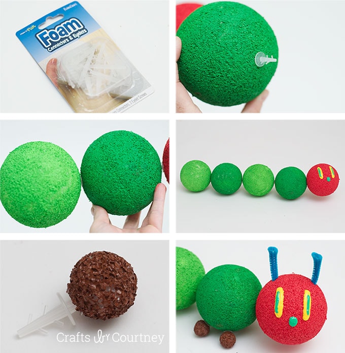 The Very Hungry Caterpillar Birthday Centerpiece: FloraCraft® Make It: Fun® Foam Connecters