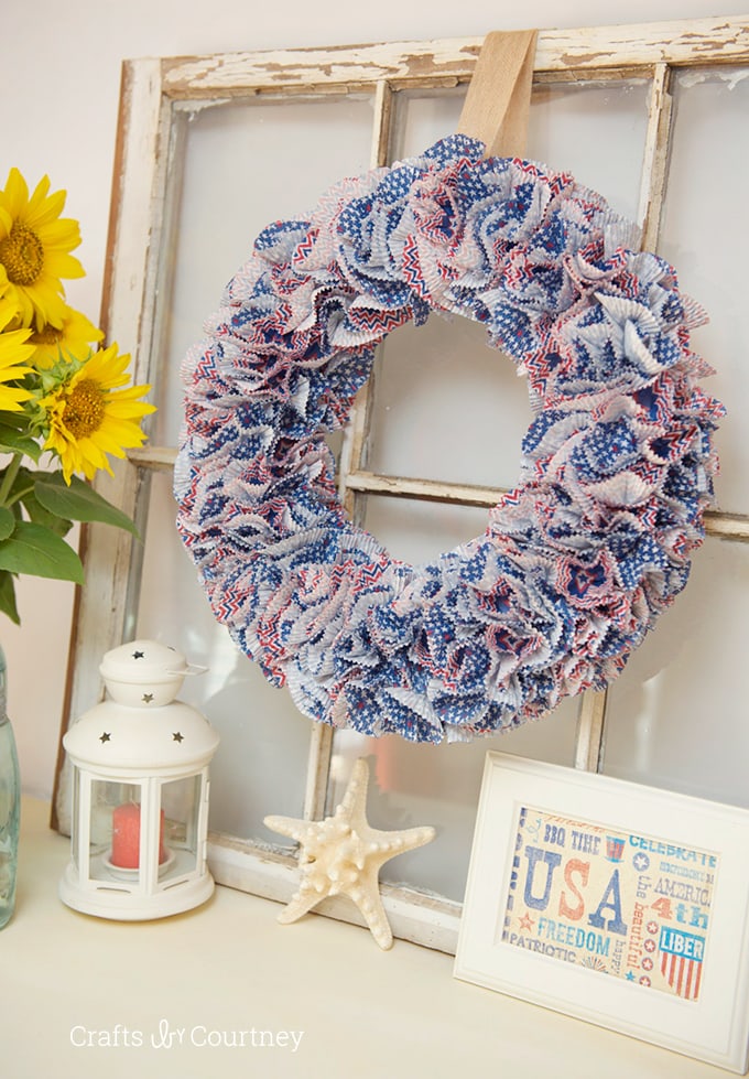 15+ Easy DIY Wreath Ideas - Fourth of July Wreath