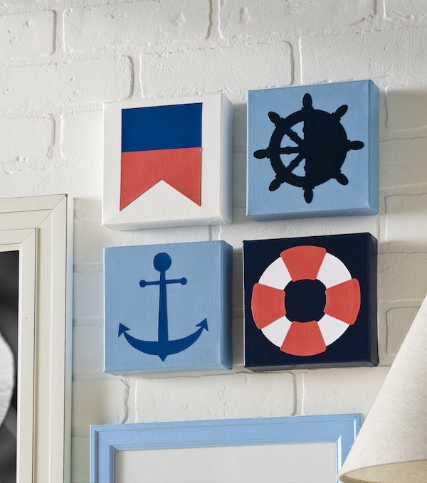 Summer Spotlight - Amy from Mod Podge Rocks! - How to make DIY nautical canvases