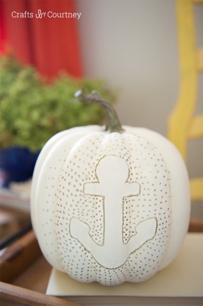 DIY Nautical Pumpkin Craft