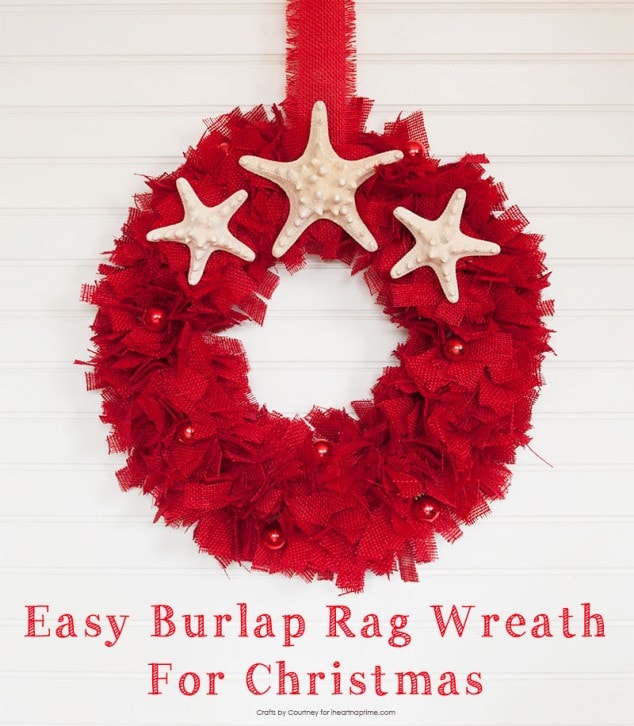 DIY Burlap Wreath for Christmas