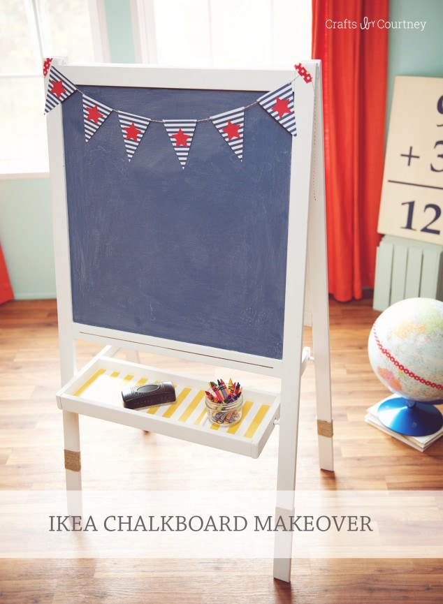 IKEA EASEL MAKEOVER WITH MOD PODGE