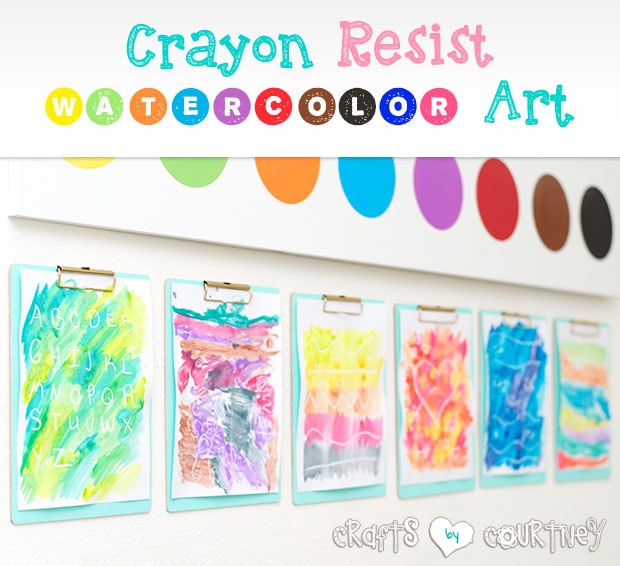 Watercolor Resist Art Craft