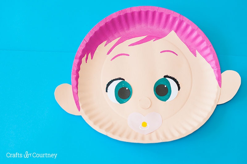 Paper Plate Craft inspired for the new movie Storks
