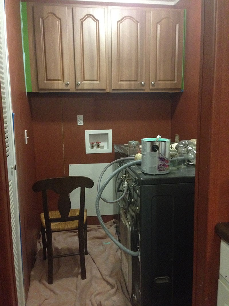 Laundry Room Cabinet Makeover