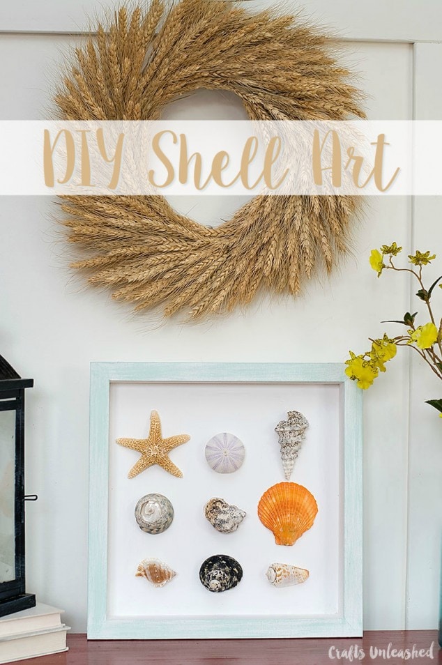 DIY Shell Artwork Idea  Shell crafts diy, Seashell wall art, Seashell  artwork