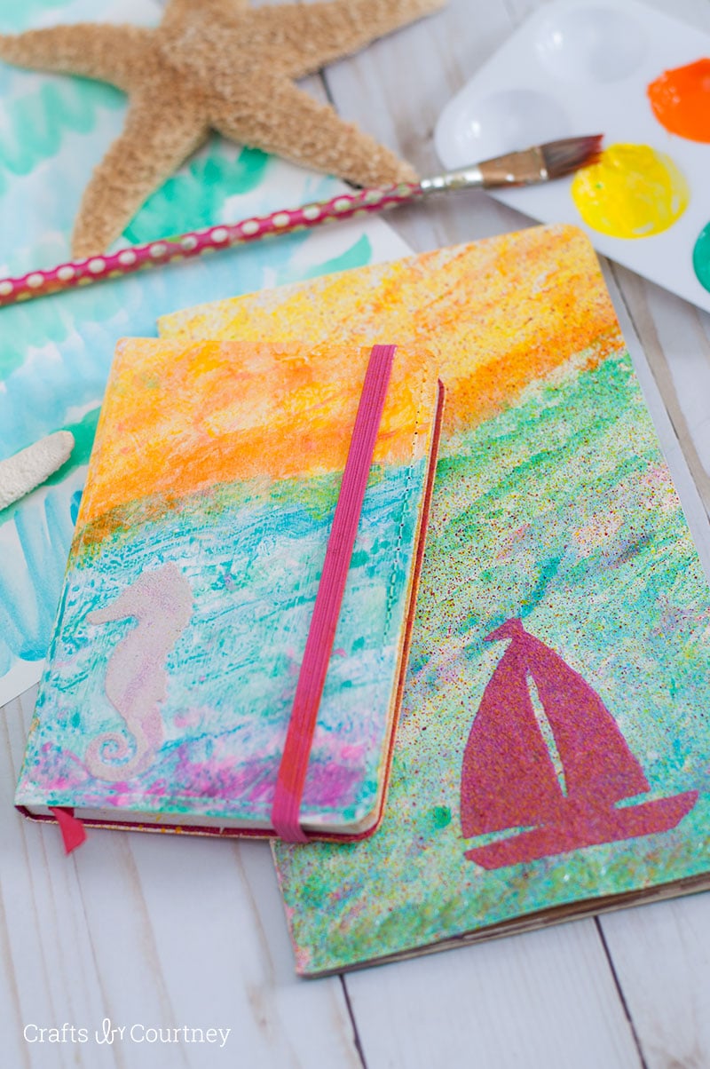 Mixed Media Beach Travel Journal