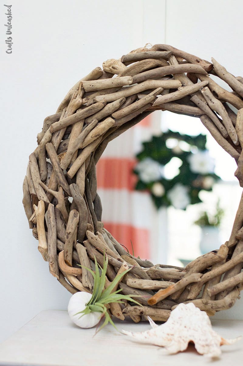 5 Minute DIY Driftwood Wall Mirror for your home