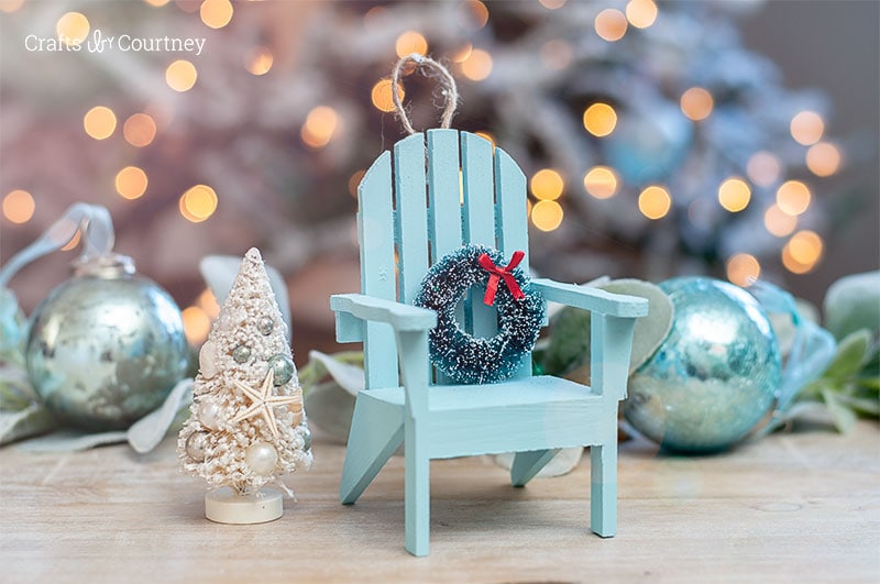 Beach Chair Coastal Ornament for Christmas
