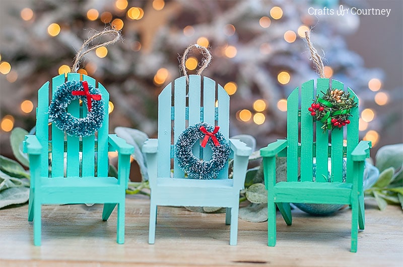 Beach Chair Coastal Ornament for Christmas