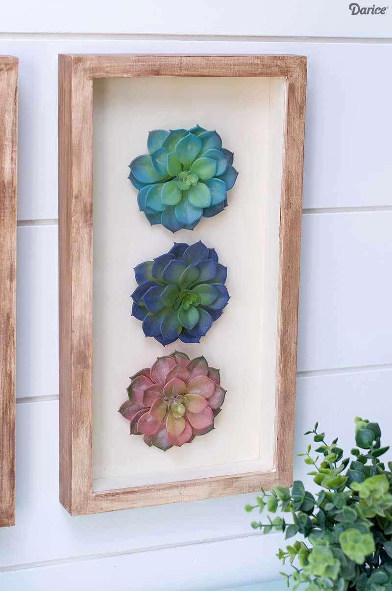 Easy DIY Succulent Wall Art for the house