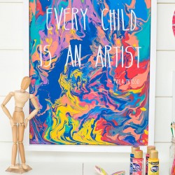 Kids Pour Painting with DecoArt