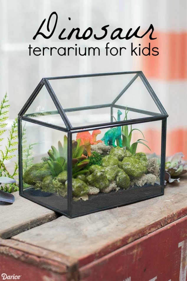 Dinosaur DIY Terrarium for kids