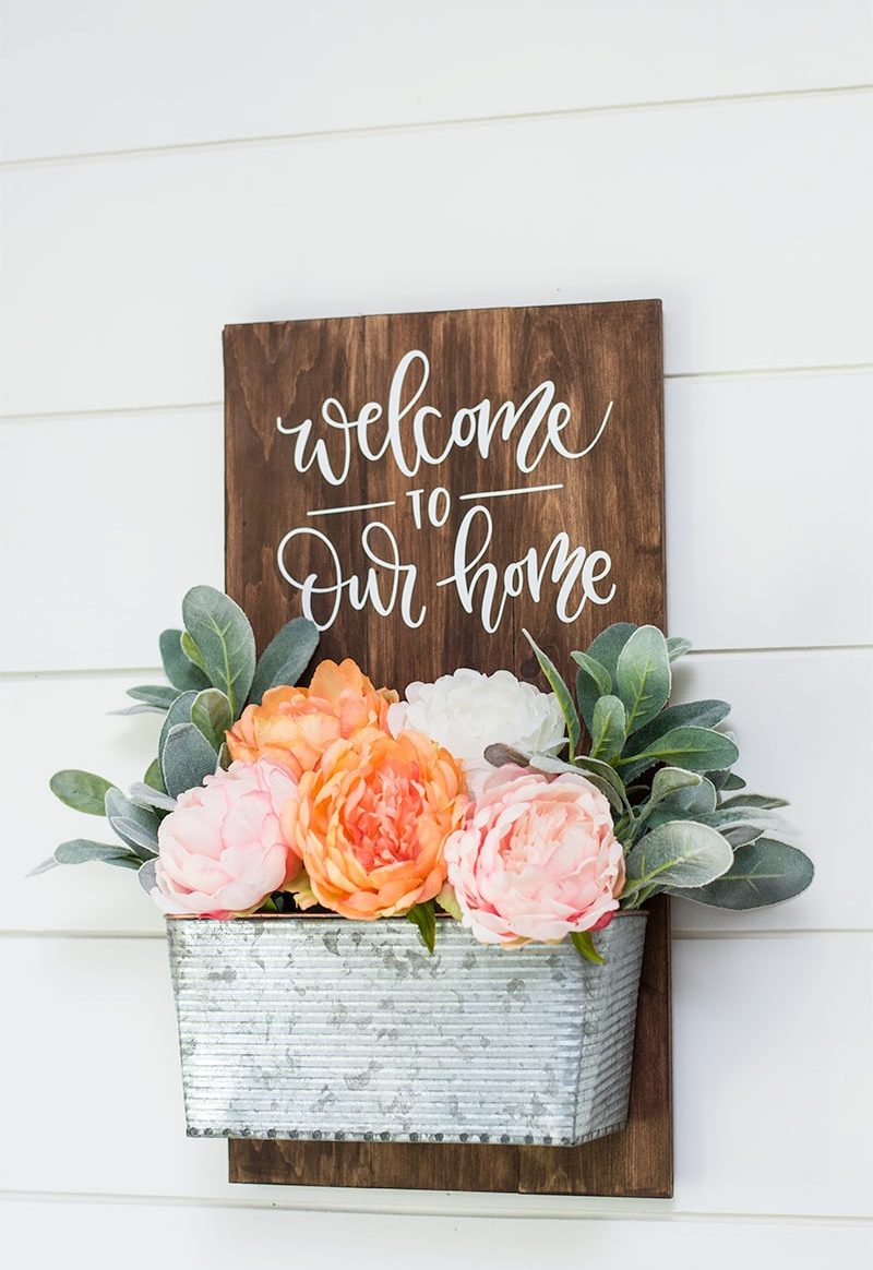 Simple DIY Welcome Sign