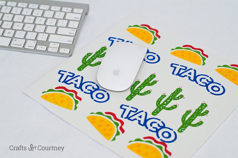 Create a simple Back to School DIY Mouse Pad