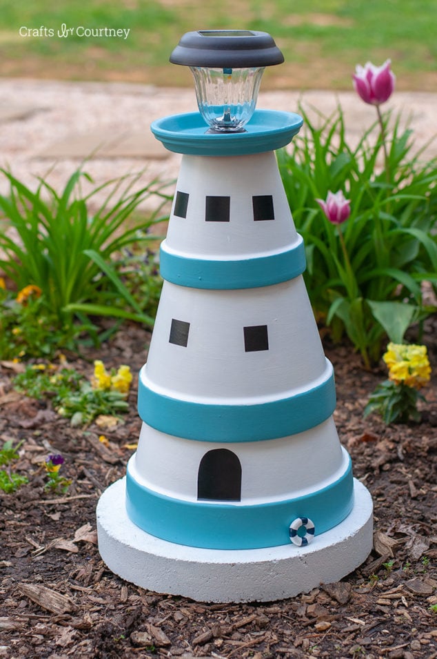 DIY-Clay-Pot-Lighthouse-15