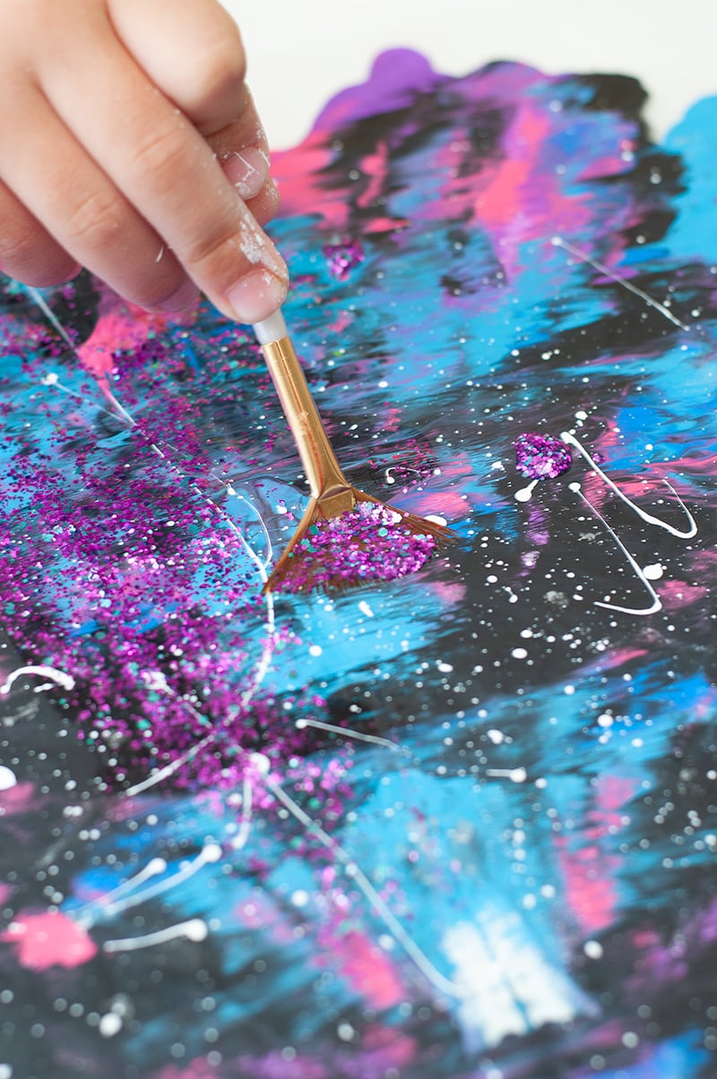 DIY Galaxy Painting Project for kids