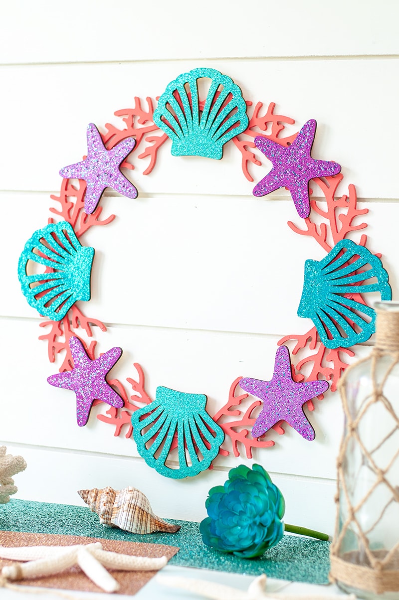 15+ Easy DIY Wreath Ideas - Mermaid Inspired Wreath