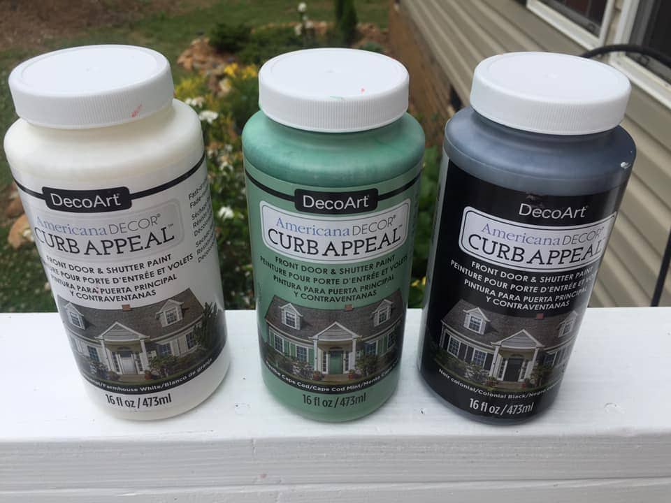 How to paint your Front Door with DecoArt's Curb Appeal Paint