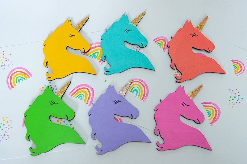 DIY Rainbow Unicorn Craft - Unicorn Party or Rainbow Party