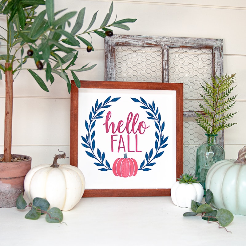 How to make a DIY Hello Fall Welcoming Sign