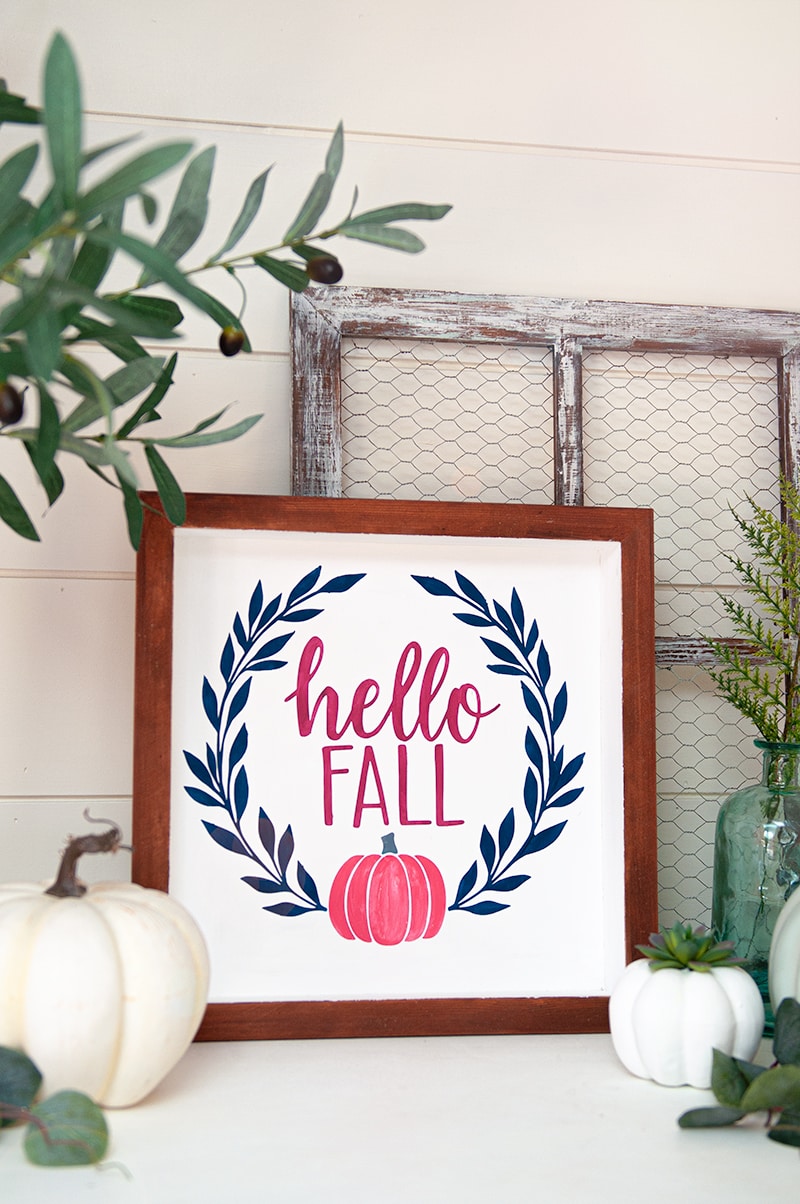 How to make a DIY Hello Fall Welcoming Sign