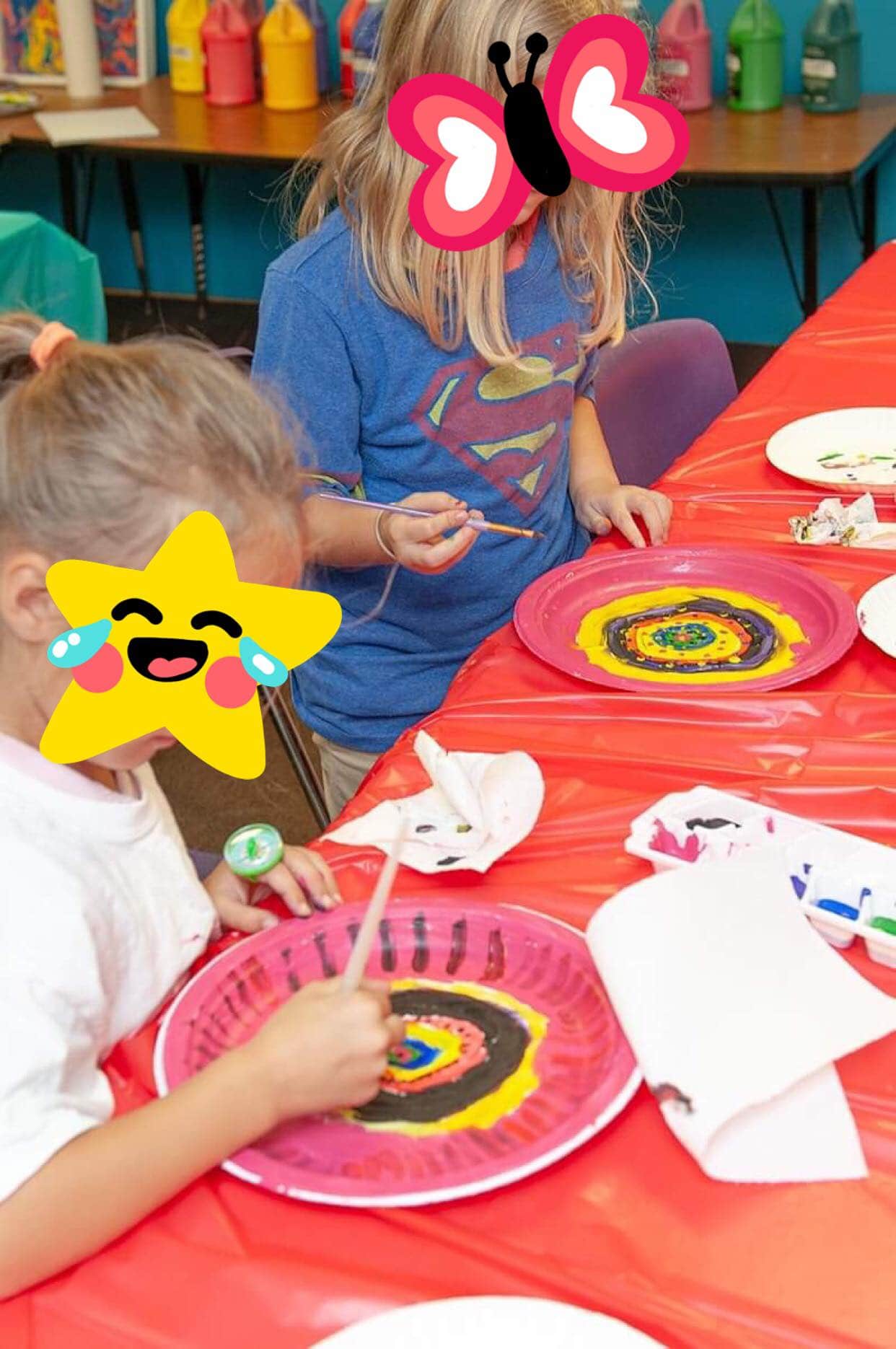 How to Setup Paper Plate Painting with and Art Club