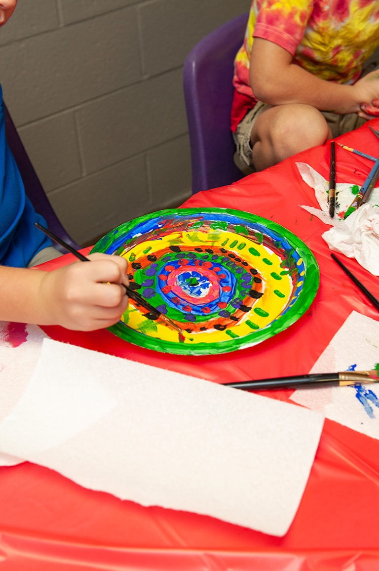 How to Setup Paper Plate Painting with an Art Club