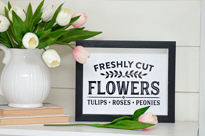 How to Make a Spring Flower Shop Sign with Silhouette Cameo 4