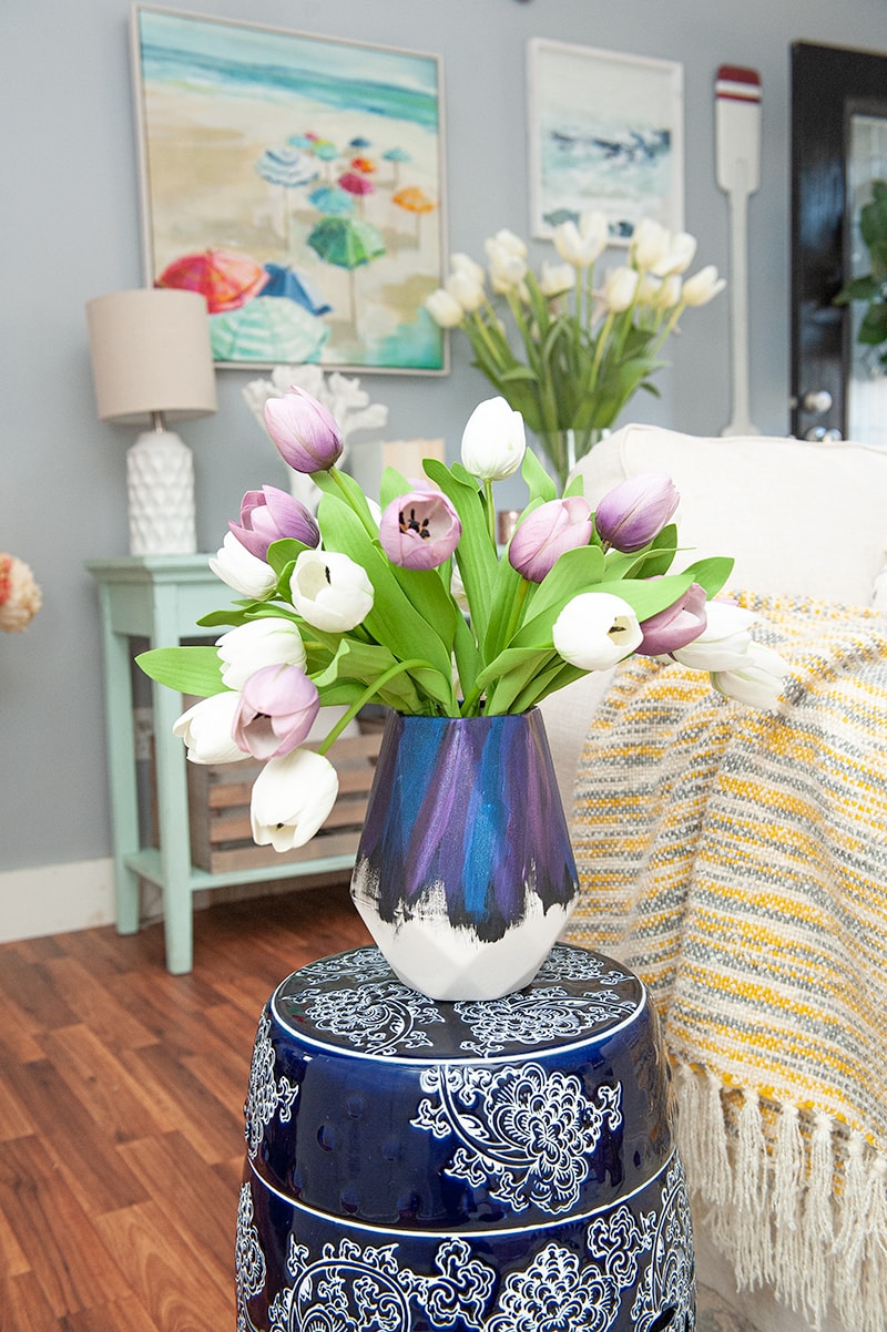 Nautical Spring Vase with DecoArt NEW Enchanted Paints