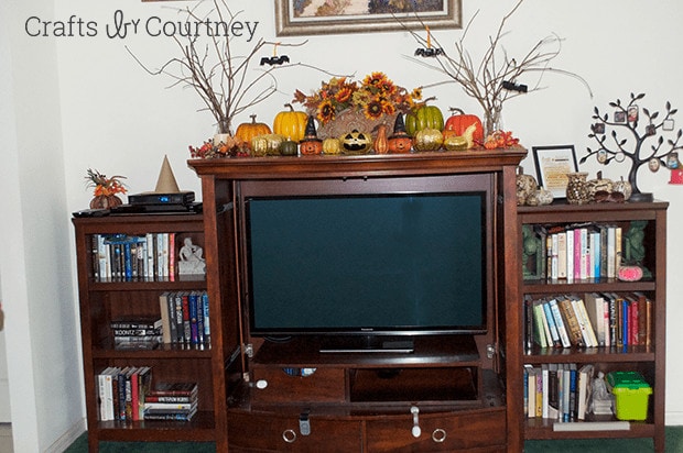 Entertainment Center Makeover with Chalk Paint
