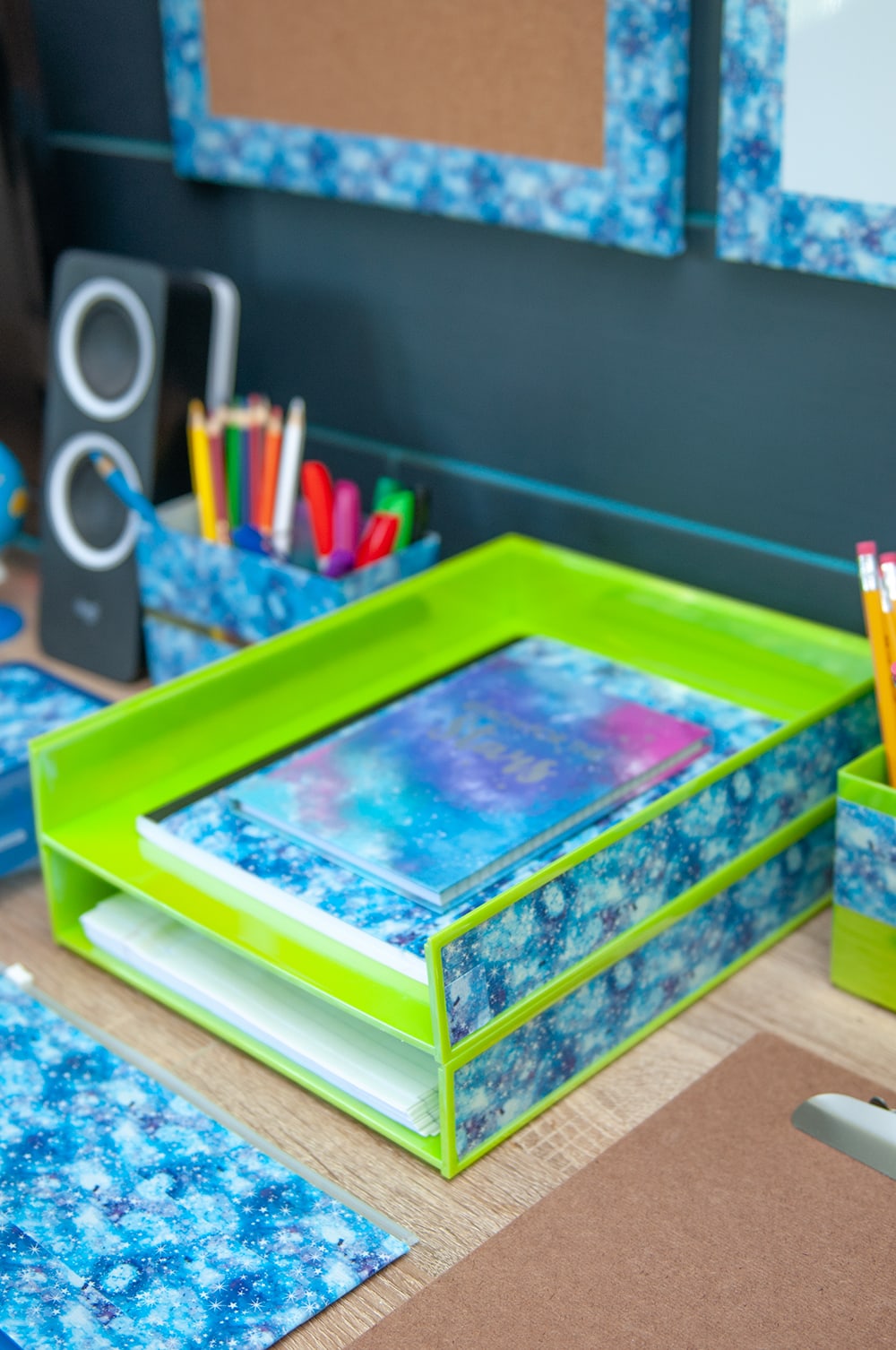 Back to School Homework Space with Duck Tape® - Back to school paper tray